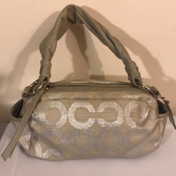 Coach Handbags - Coach: Parker 13507 Signature Leather Shoulder Bag